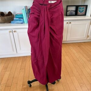 Zara Women's Twister Knot Maxi Skirt